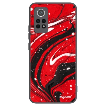 Picasee Xiaomi Redmi Note 12 Pro 4G Hülle - Schwarzes Silikon - Red black