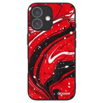Picasee ULTIMATE CASE für Apple iPhone 16 - Red black