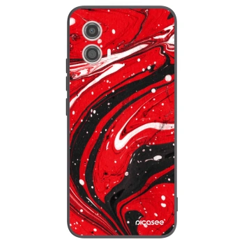 Hülle für Motorola Moto G53 5G - Red black