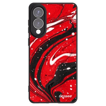 Picasee Samsung Galaxy S25 Edge 5G Hülle - Schwarzes Silikon - Red black