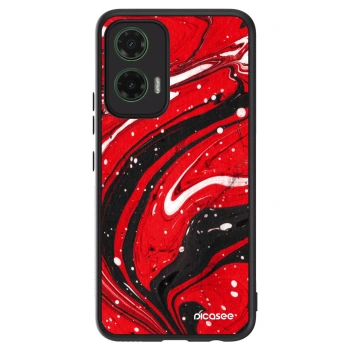 Hülle für Motorola Moto G35 5G - Red black