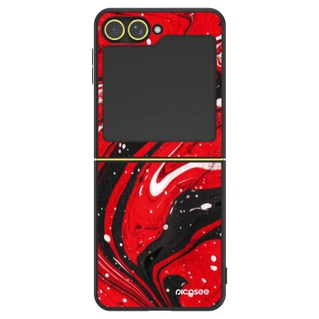 Hülle für Samsung Galaxy Z Flip5 5G - Red black