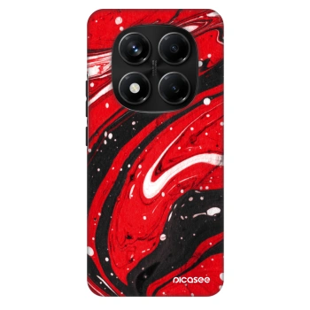 Hülle für Xiaomi Redmi Note 14 Pro+ 5G - Red black