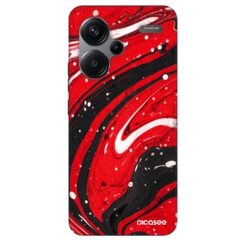 Hülle für Xiaomi Redmi Note 13 Pro+ 5G - Red black