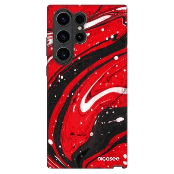 Hülle für Samsung Galaxy S23 Ultra 5G - Red black