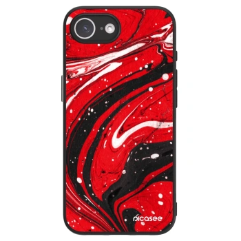 Picasee ULTIMATE CASE für Apple iPhone 17e - Red black