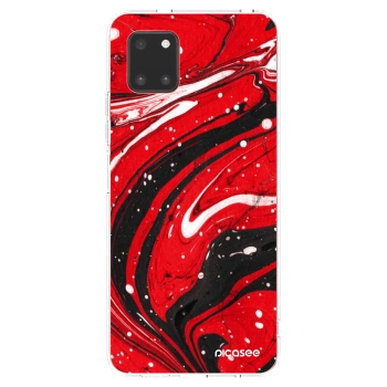 Picasee Samsung Galaxy Note 10 Lite N770F Hülle - Transparentes Silikon - Red black