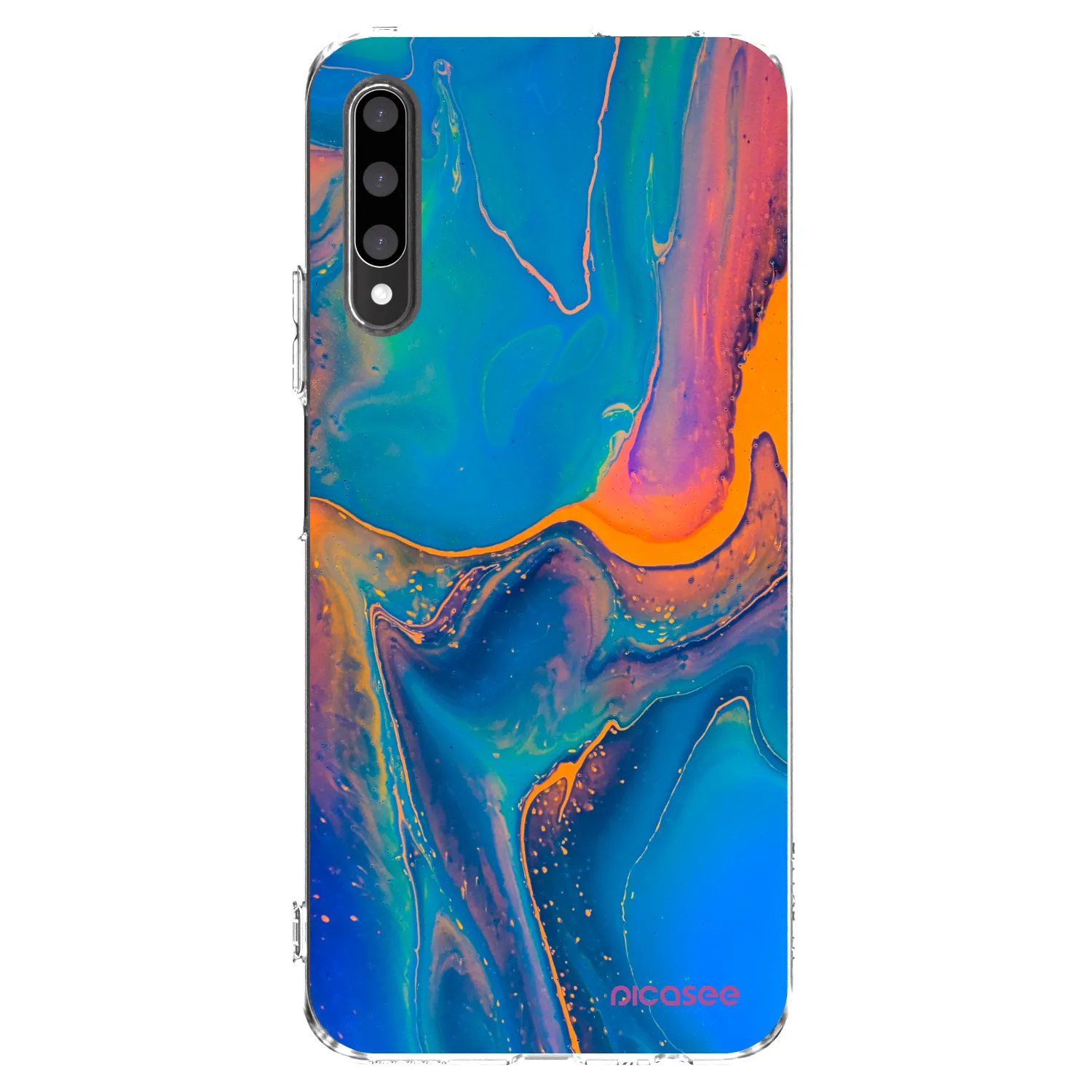 Picasee Honor 9X Pro Hülle - Transparentes Silikon - Rainbow