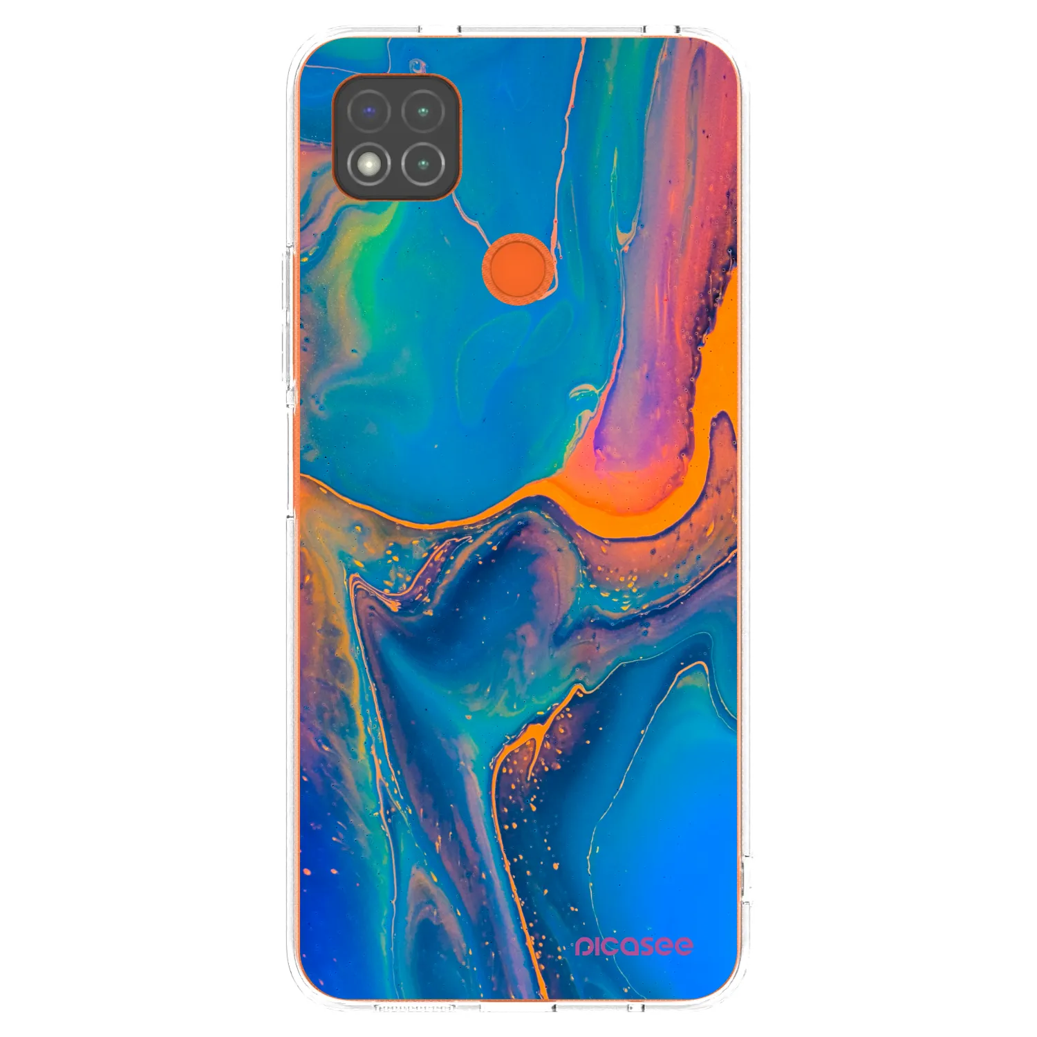 Picasee Xiaomi Redmi 9C Hülle - Transparentes Silikon - Rainbow
