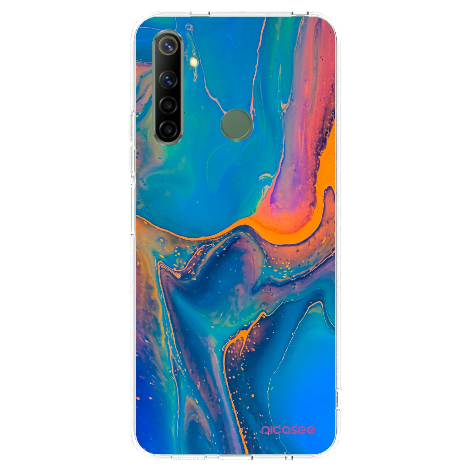 Picasee Realme 6i Hülle - Transparentes Silikon - Rainbow