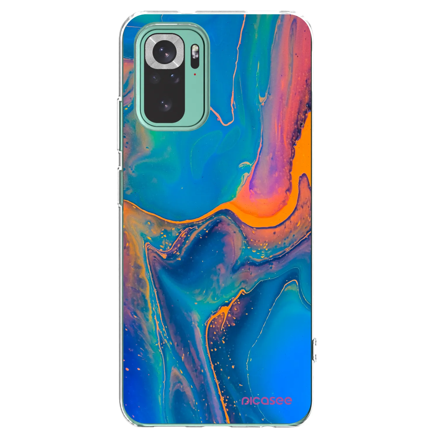 Picasee Xiaomi Redmi Note 10 Pro Hülle - Transparentes Silikon - Rainbow