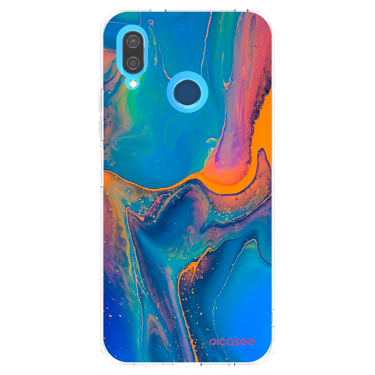 Picasee Huawei P20 Lite Hülle - Transparentes Silikon - Rainbow