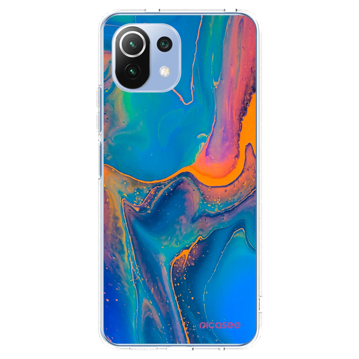 Picasee Xiaomi Mi 11 Lite Hülle - Transparentes Silikon - Rainbow
