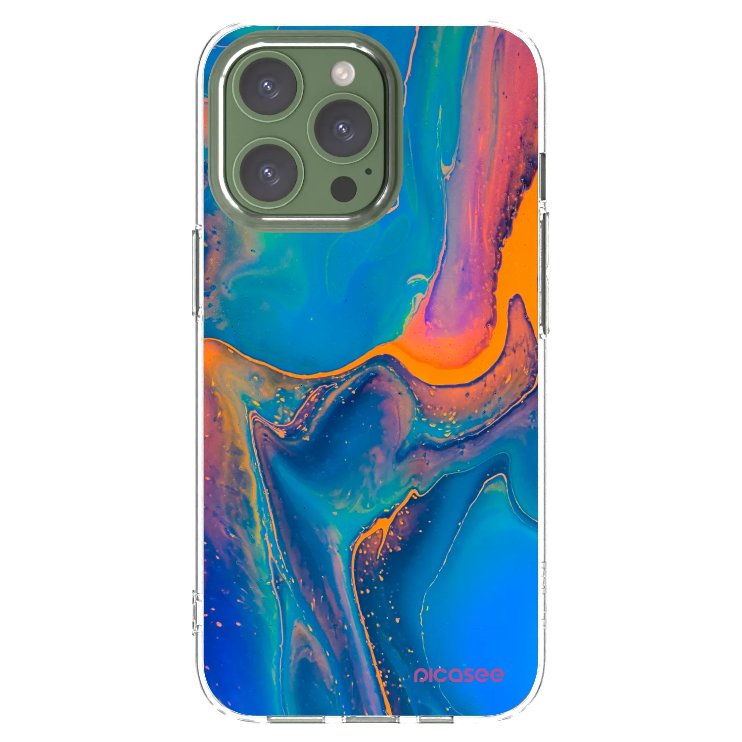 Picasee Apple iPhone 13 Pro Hülle - Transparentes Silikon - Rainbow