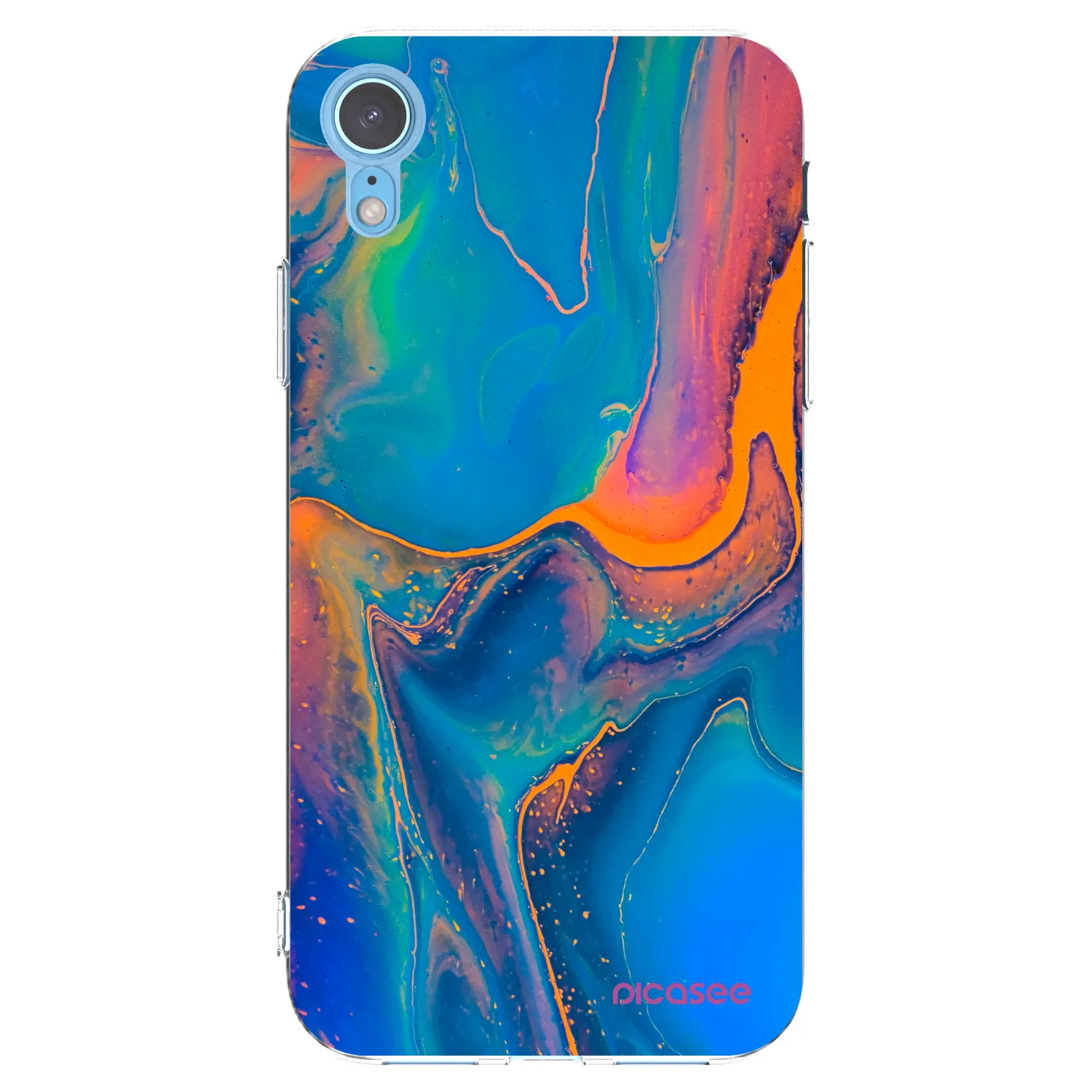 Picasee Apple iPhone XR Hülle - Transparentes Silikon - Rainbow