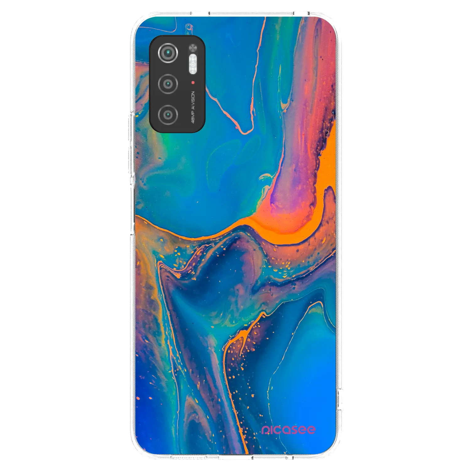 Picasee Xiaomi Poco M3 Pro 5G Hülle - Transparentes Silikon - Rainbow