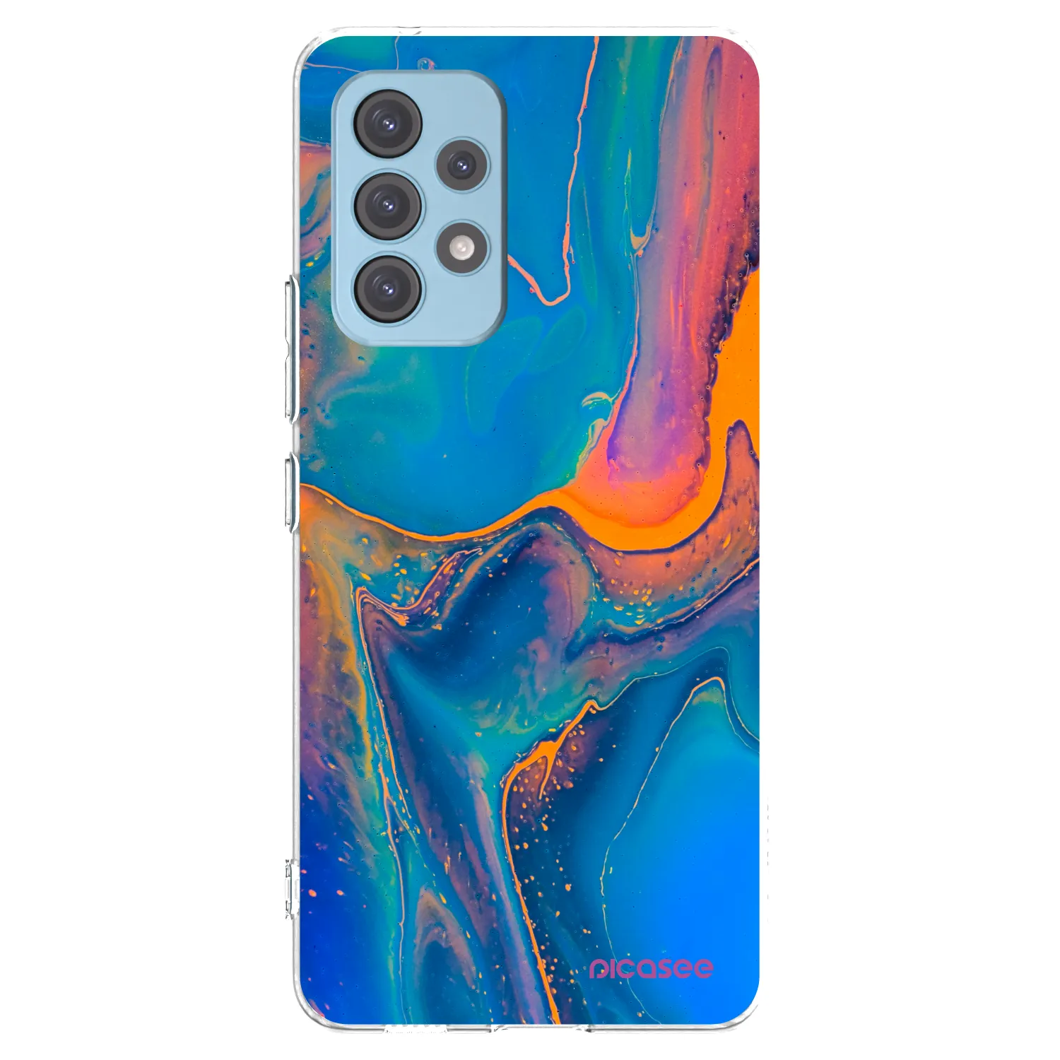 Picasee Samsung Galaxy A53 5G A536 Hülle - Transparentes Silikon - Rainbow