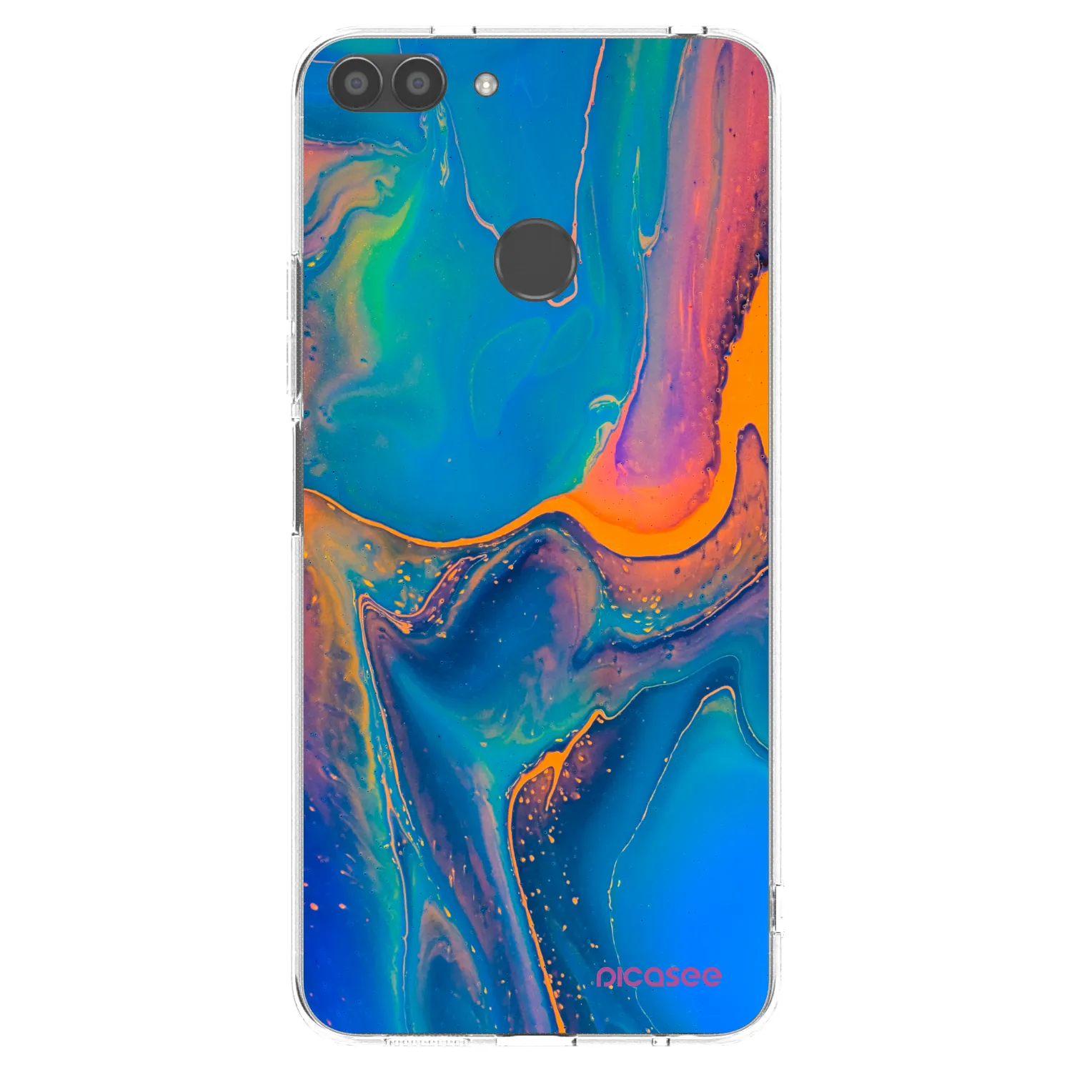 Picasee Huawei P Smart Hülle - Transparentes Silikon - Rainbow