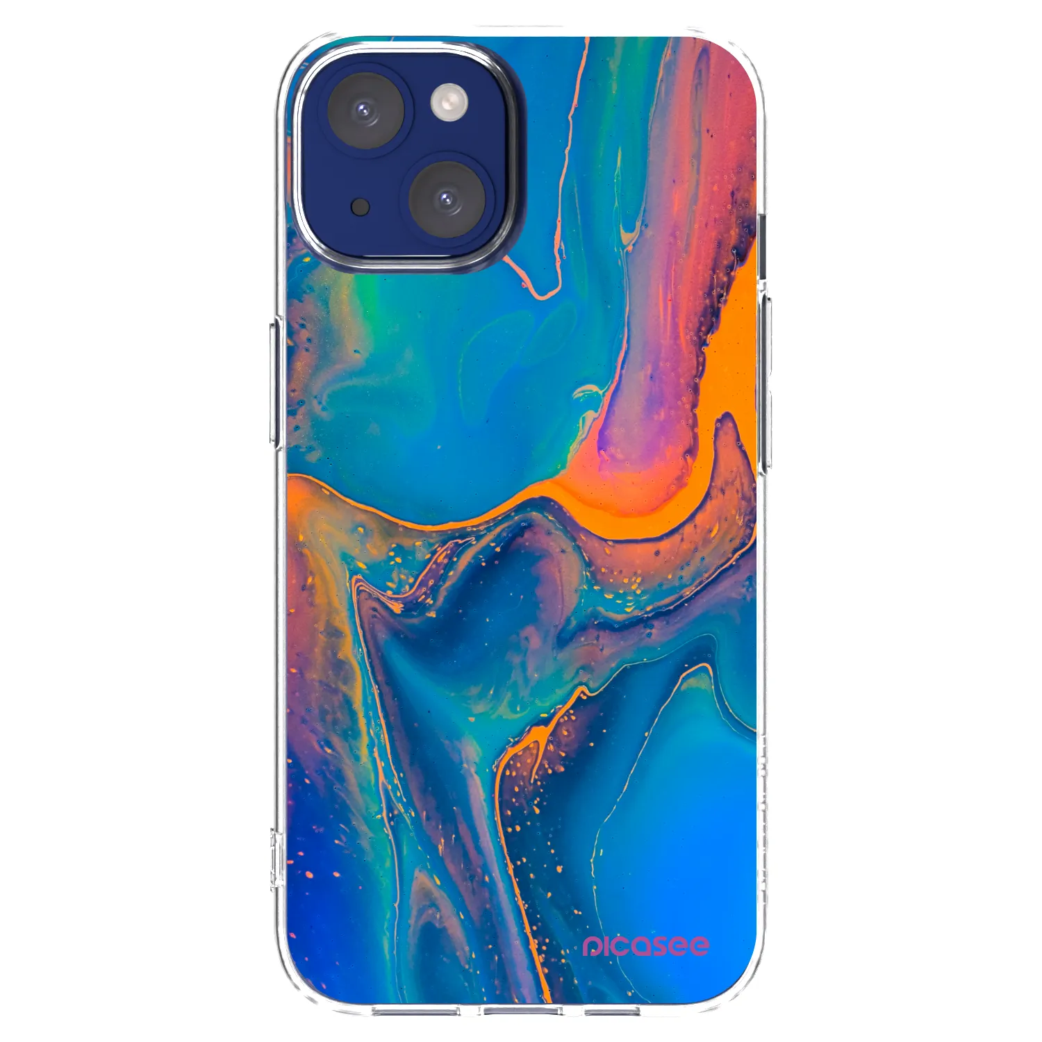 Picasee Apple iPhone 14 Hülle - Transparentes Silikon - Rainbow