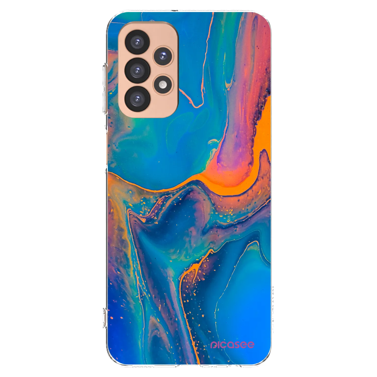 Picasee Samsung Galaxy A23 A236B 5G Hülle - Transparentes Silikon - Rainbow