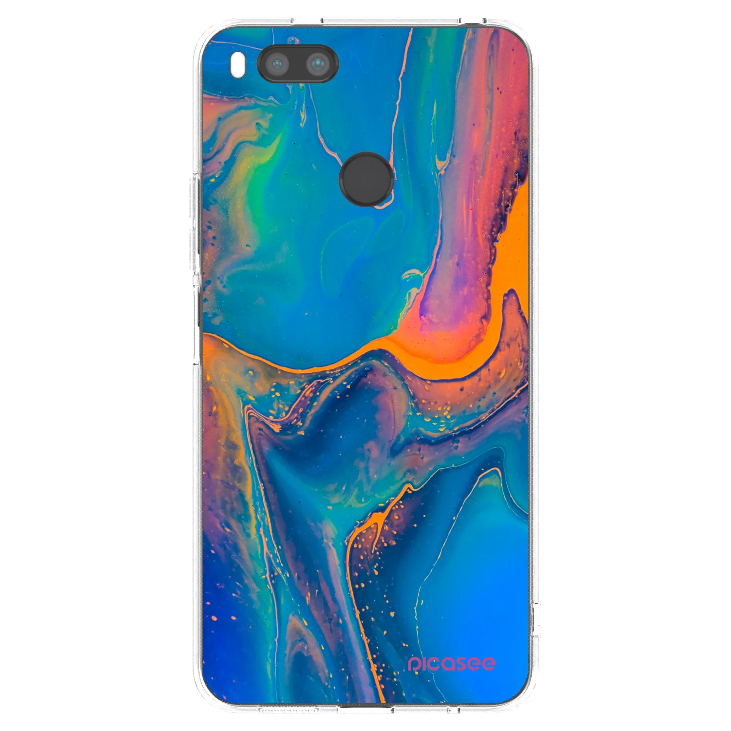 Picasee Xiaomi Redmi A1 Hülle - Transparentes Silikon - Rainbow