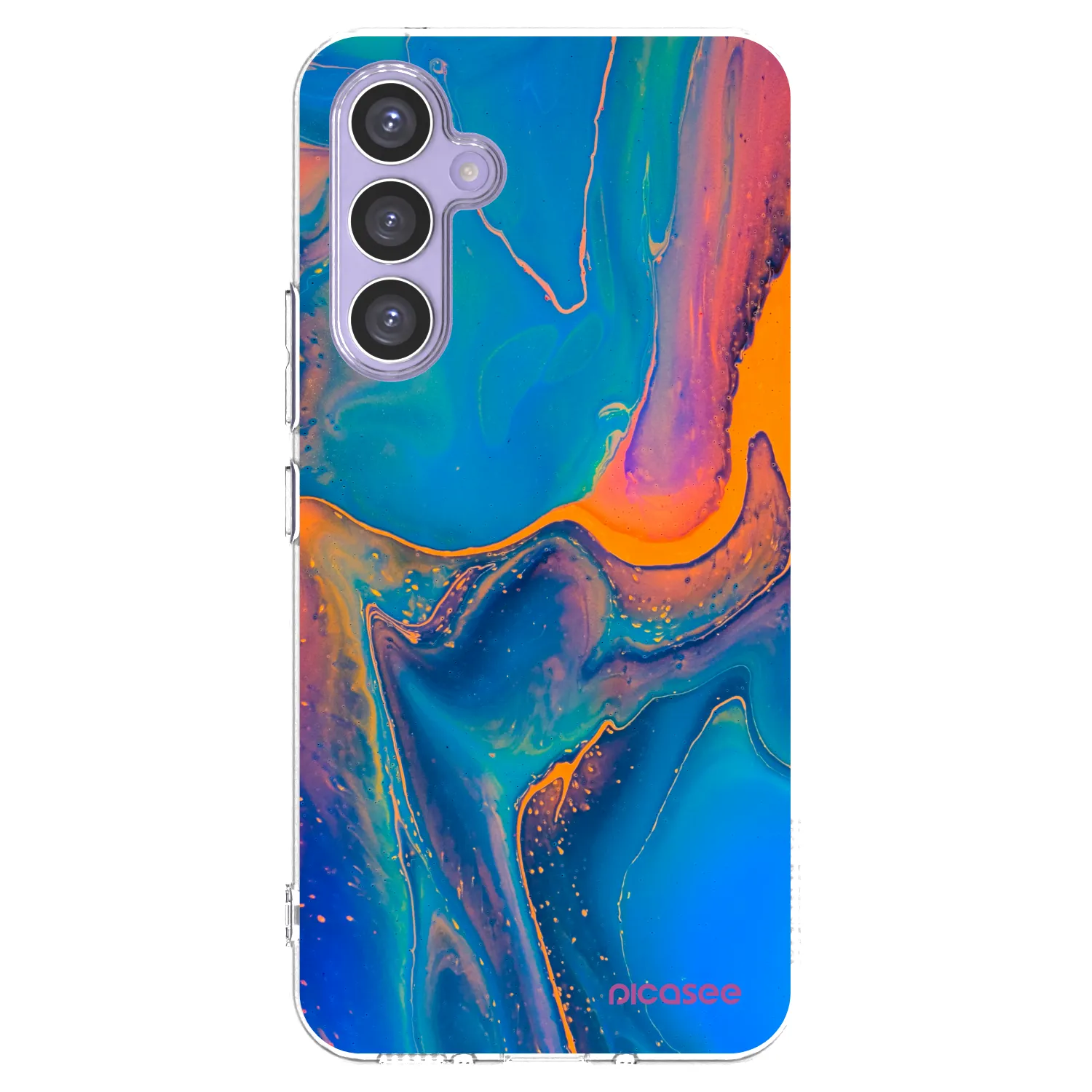 Picasee Samsung Galaxy A54 5G A546B Hülle - Transparentes Silikon - Rainbow
