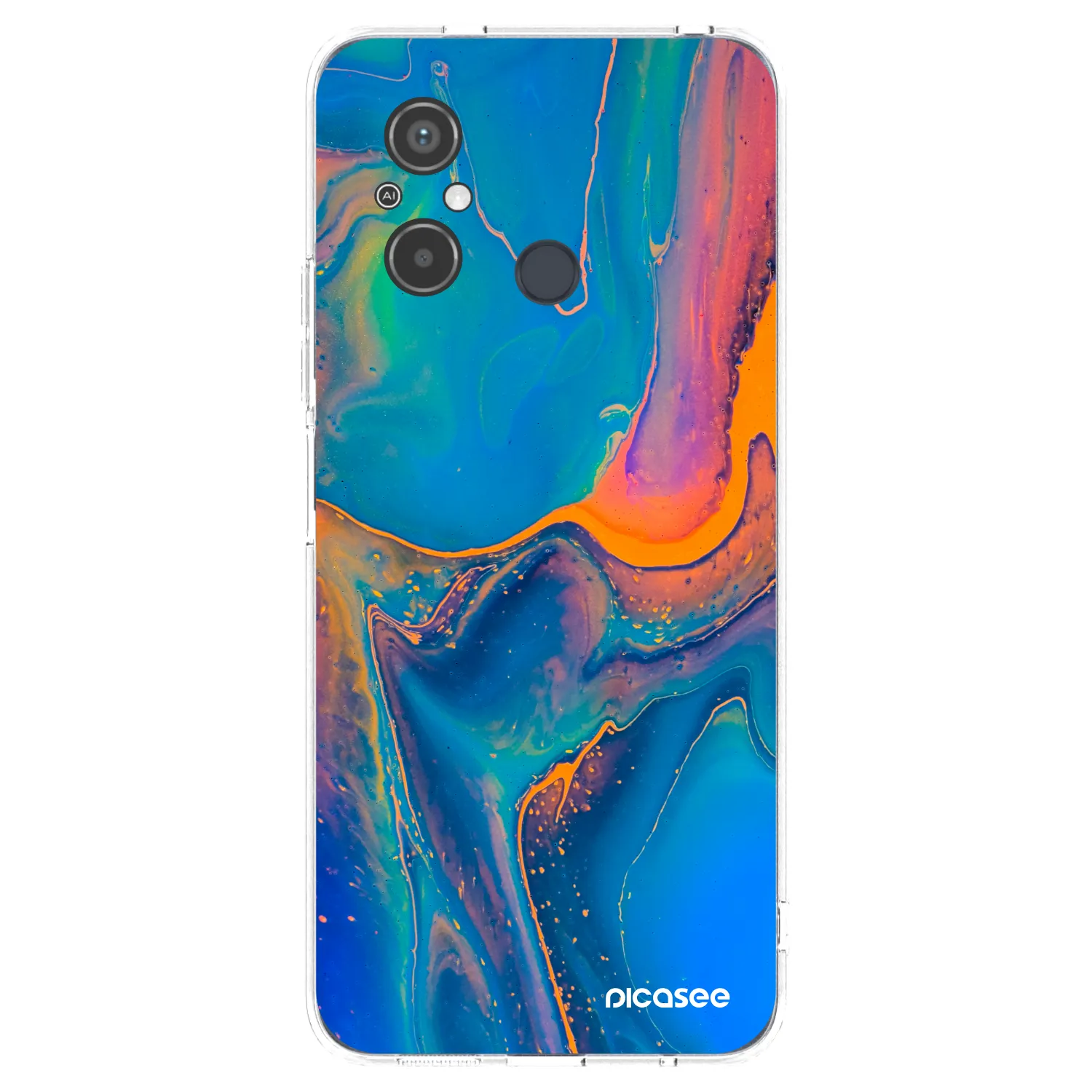 Picasee Xiaomi Redmi 12C Hülle - Transparentes Silikon - Rainbow