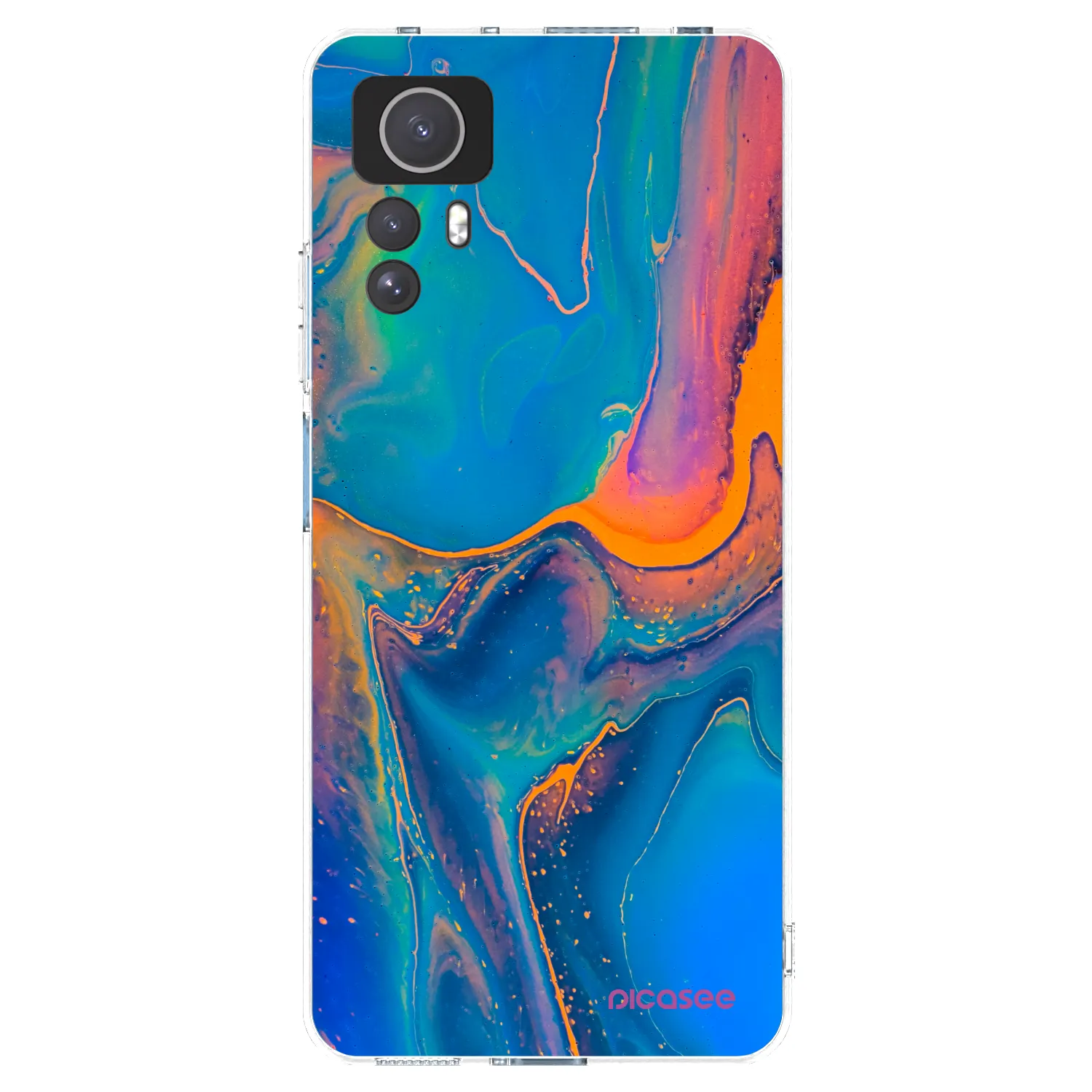 Picasee Xiaomi Redmi Note 12S Hülle - Transparentes Silikon - Rainbow