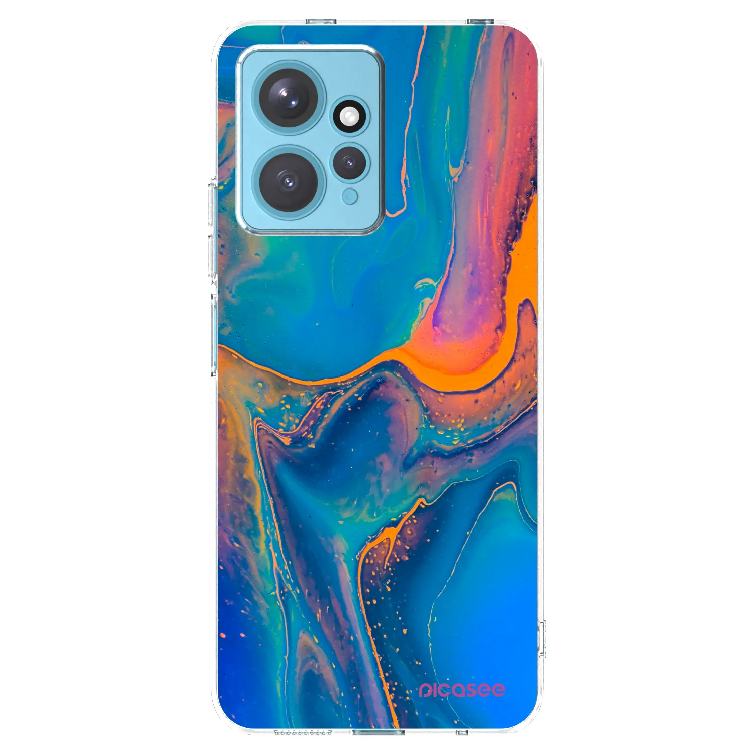 Picasee Xiaomi Redmi Note 12 4G Hülle - Transparentes Silikon - Rainbow