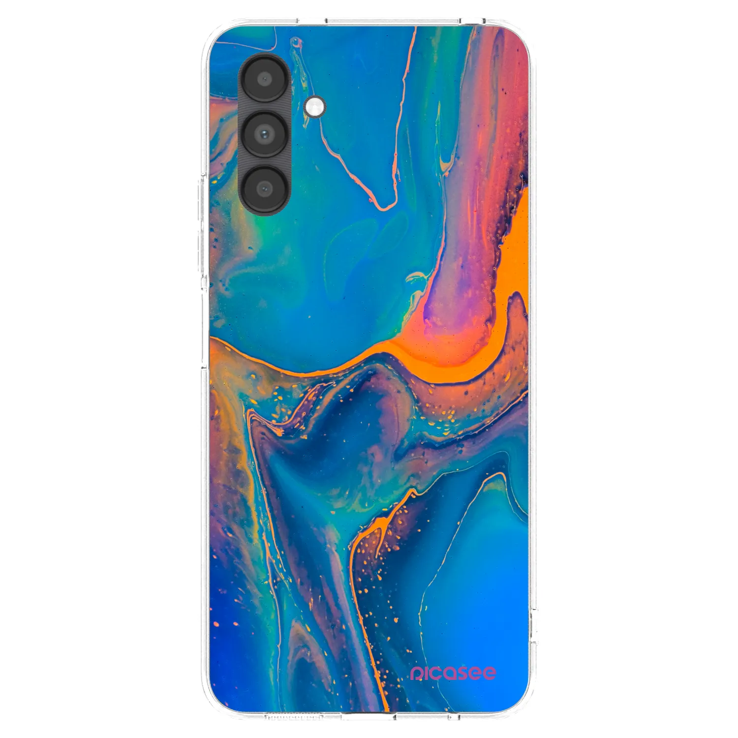 Picasee Samsung Galaxy A04s A047F Hülle - Transparentes Silikon - Rainbow