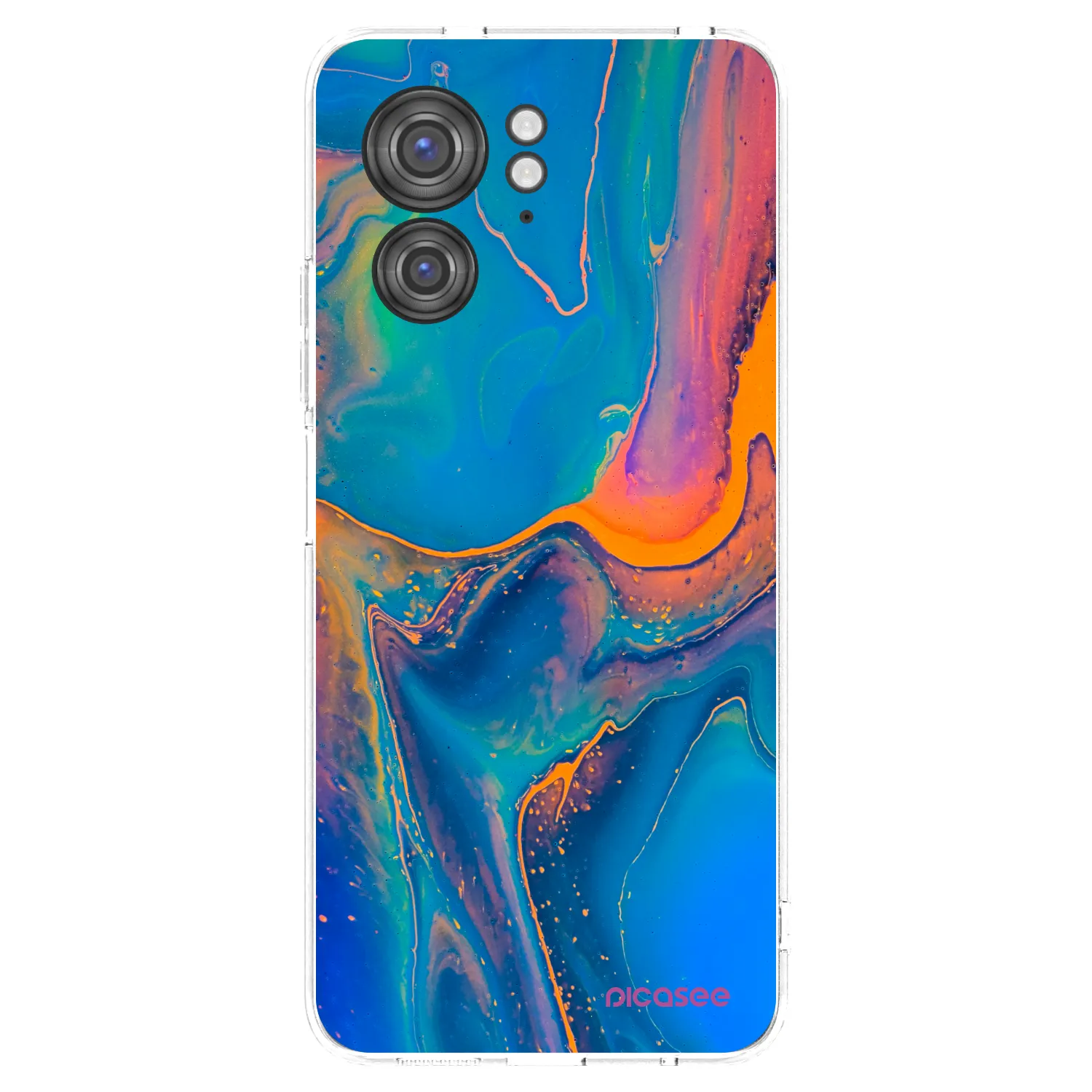 Picasee Motorola Edge 40 Hülle - Transparentes Silikon - Rainbow