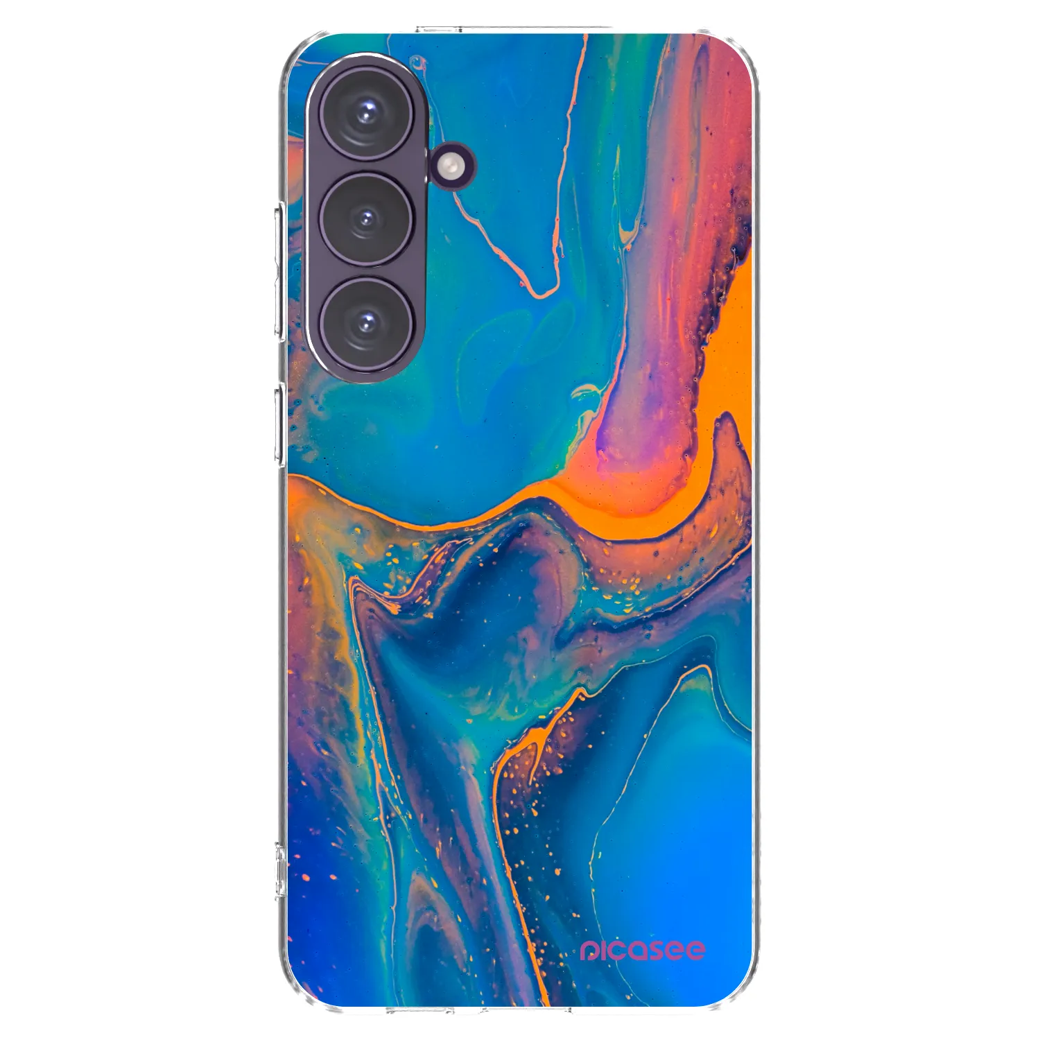 Picasee Samsung Galaxy S24+ S926B 5G Hülle - Transparentes Silikon - Rainbow