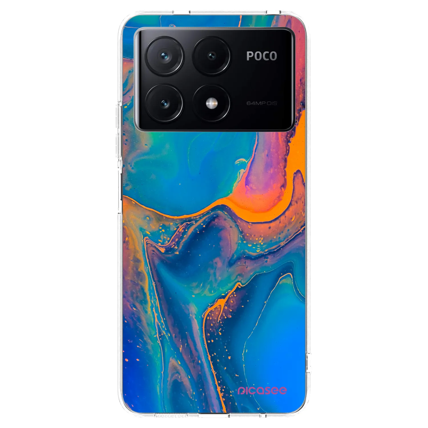 Picasee Xiaomi Poco X6 Pro Hülle - Transparentes Silikon - Rainbow