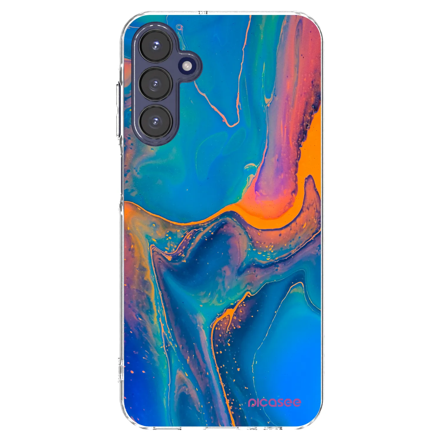 Picasee Samsung Galaxy A15 A155F 4G Hülle - Transparentes Silikon - Rainbow