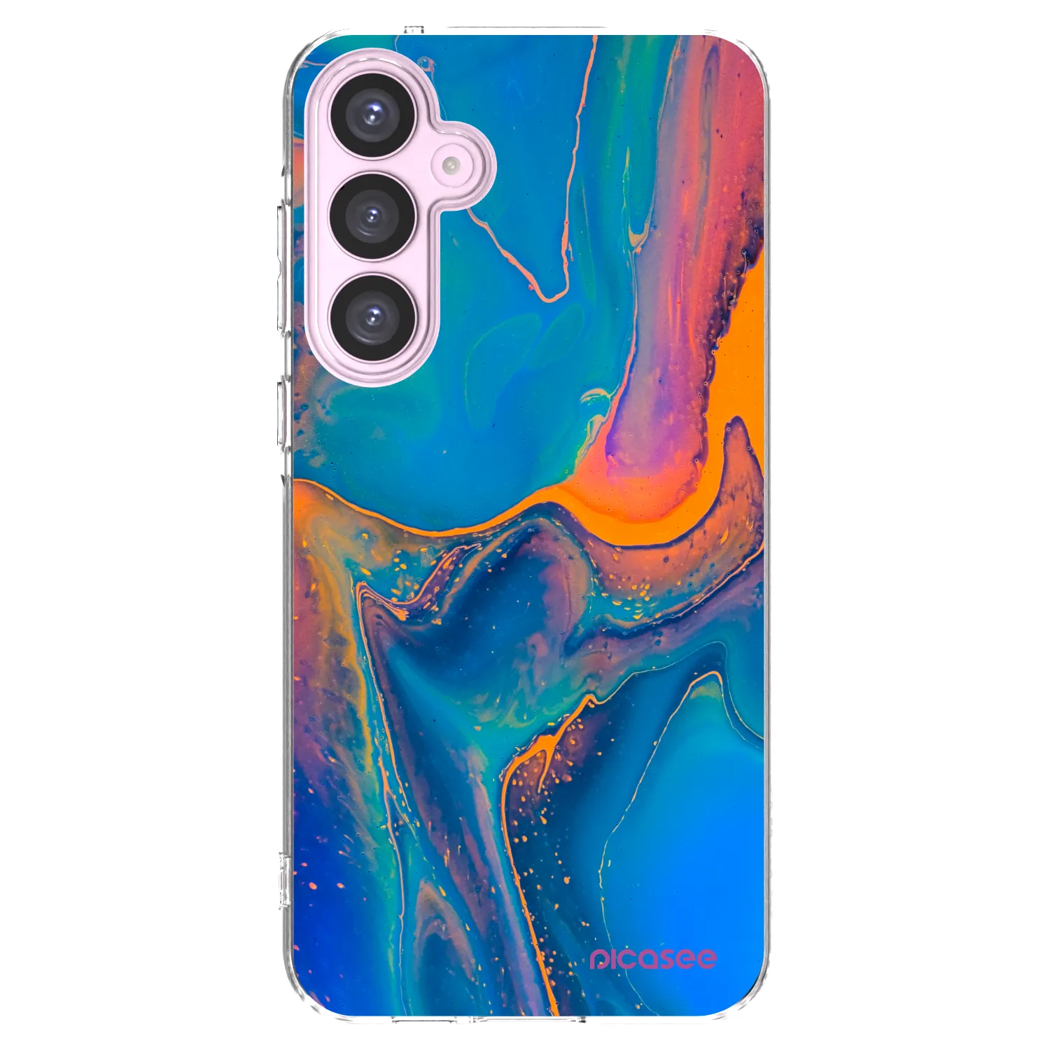 Picasee Samsung Galaxy A55 5G A556B Hülle - Transparentes Silikon - Rainbow