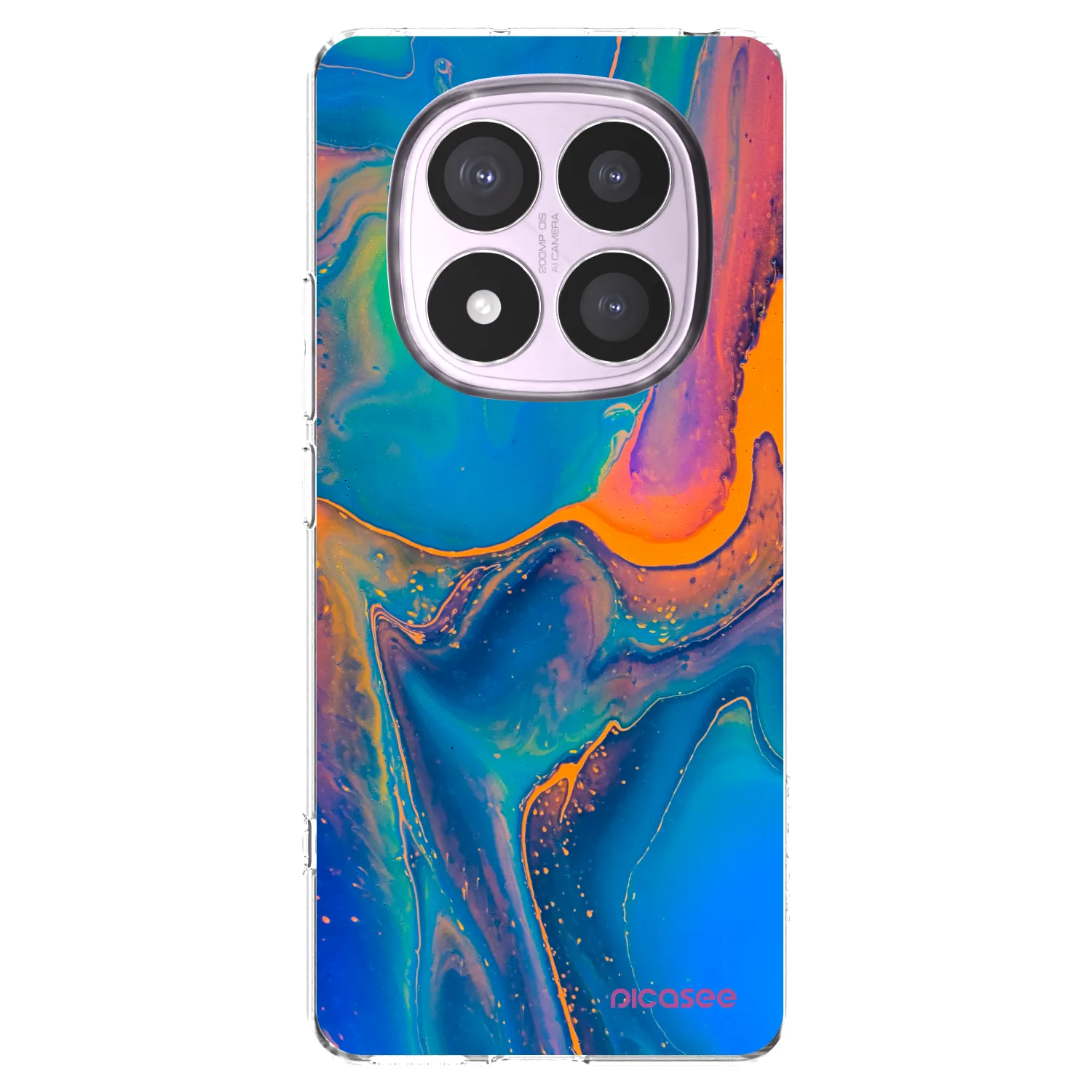 Picasee Xiaomi Redmi Note 14 Pro 4G Hülle - Transparentes Silikon - Rainbow