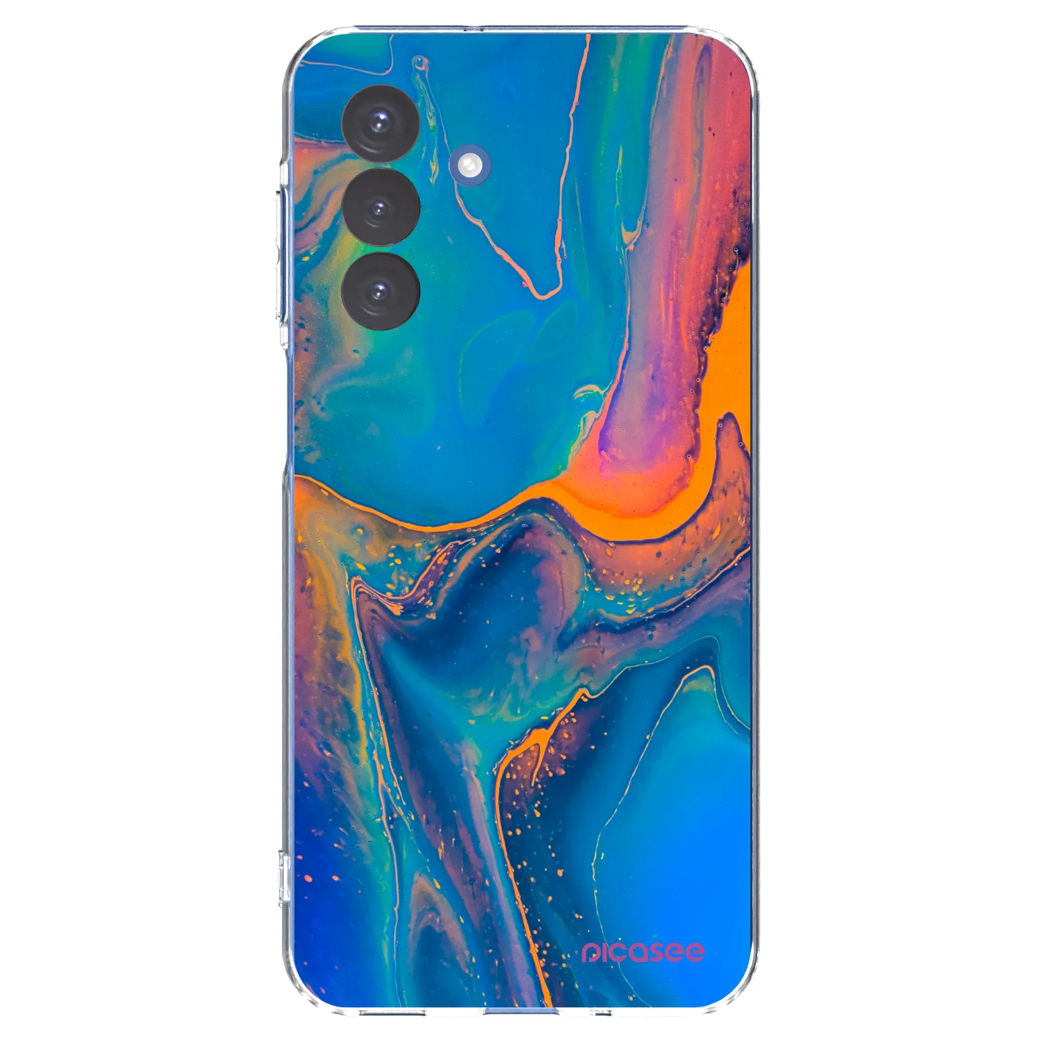 Picasee Samsung Galaxy A17 5G Hülle - Transparentes Silikon - Rainbow