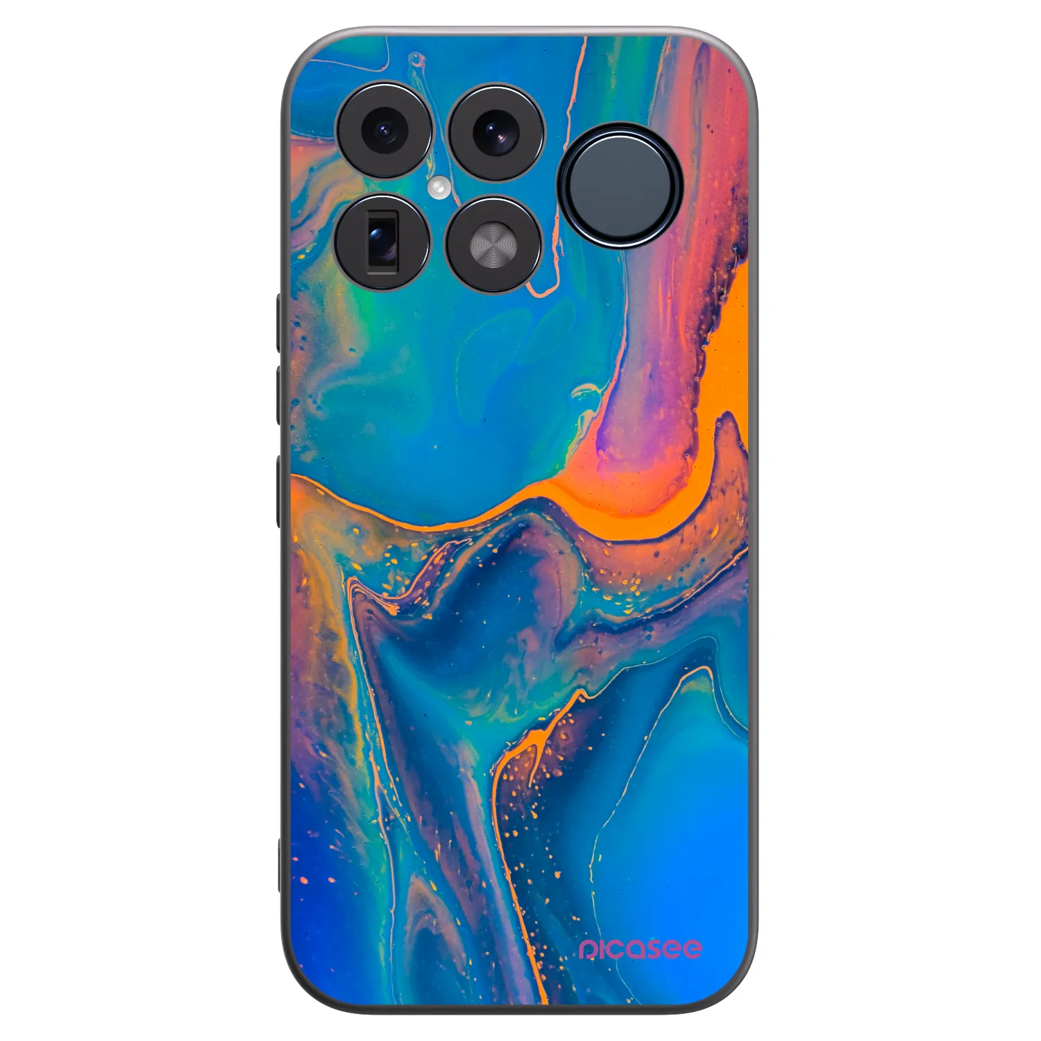 Picasee Xiaomi Poco F8 Ultra Hülle - Schwarzes Silikon - Rainbow