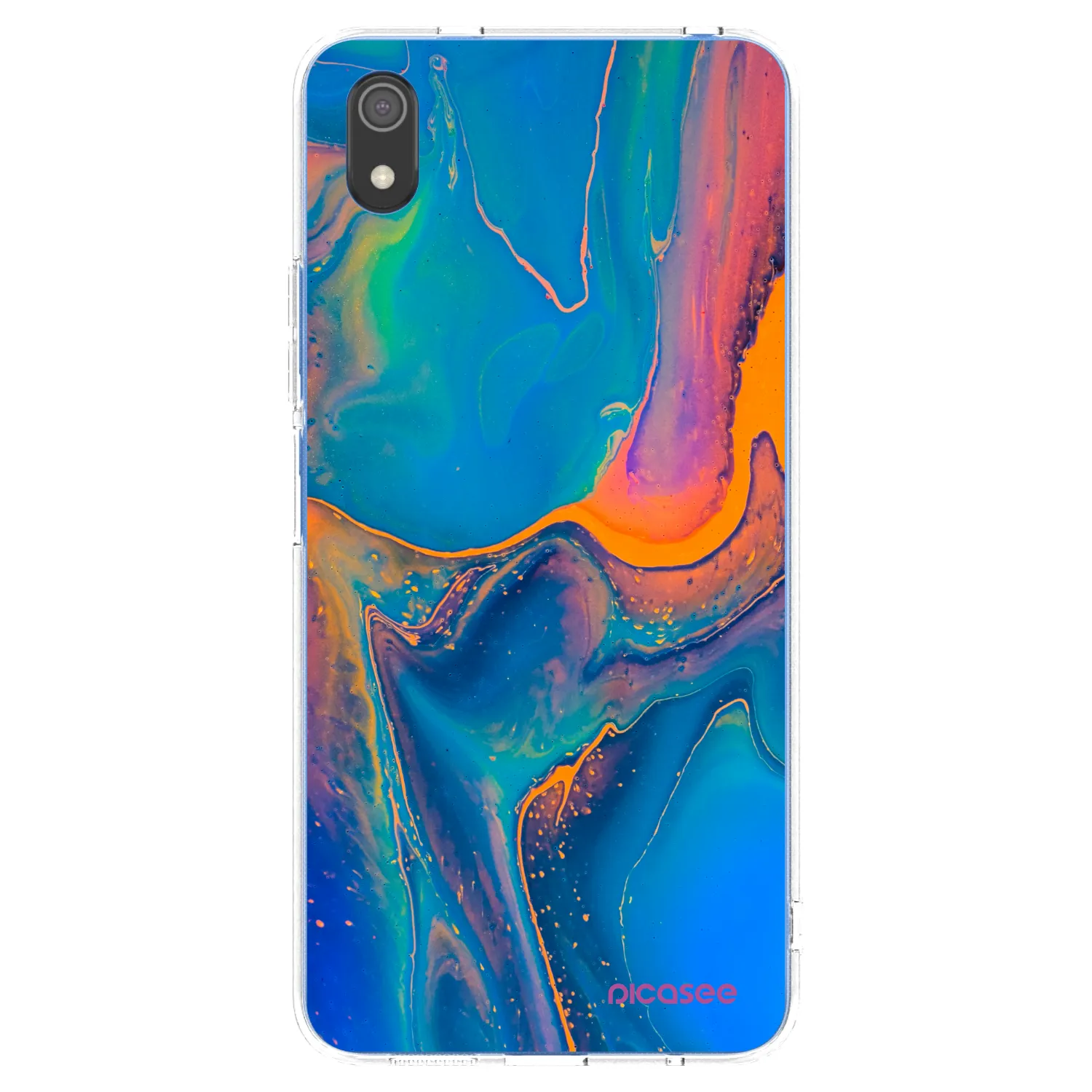 Picasee Xiaomi Redmi 7A Hülle - Transparentes Silikon - Rainbow