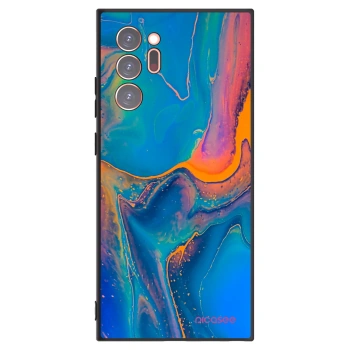 Picasee Samsung Galaxy Note 20 Ultra Hülle - Schwarzes Silikon - Rainbow
