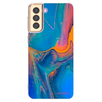 Picasee Samsung Galaxy S21+ 5G G996F Hülle - Transparentes Silikon - Rainbow