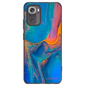Picasee Xiaomi Redmi Note 10 Hülle - Schwarzes Silikon - Rainbow