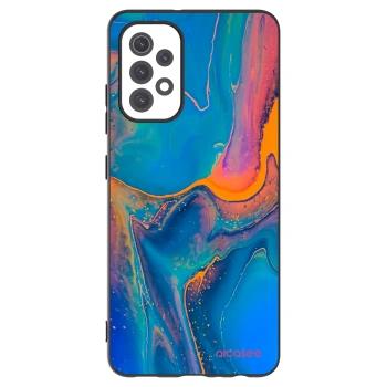 Picasee Samsung Galaxy A32 5G A326B Hülle - Schwarzes Silikon - Rainbow