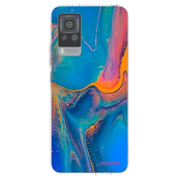 Picasee Vivo X60 Pro 5G Hülle - Transparentes Silikon - Rainbow