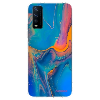 Picasee Vivo Y11s Hülle - Transparentes Silikon - Rainbow