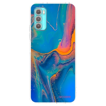 Picasee Motorola Moto G60 Hülle - Transparentes Silikon - Rainbow