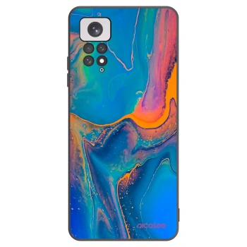 Picasee Xiaomi Redmi Note 11 Hülle - Schwarzes Silikon - Rainbow