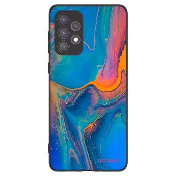 Picasee Samsung Galaxy A73 5G Hülle - Schwarzes Silikon - Rainbow