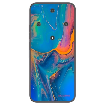 Picasee Honor Magic5 Lite 5G Hülle - Schwarzes Silikon - Rainbow