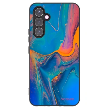 Picasee Samsung Galaxy A54 5G A546B Hülle - Schwarzes Silikon - Rainbow